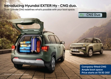 Hyundai Exter SUV with Dual Cylinder CNG launched at INR 8,50,300 in India