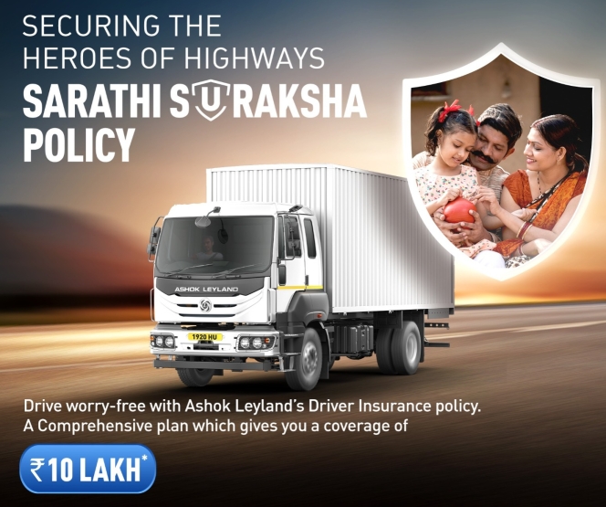 Ashok Leyland launches Sarathi Suraksha Policy for drivers