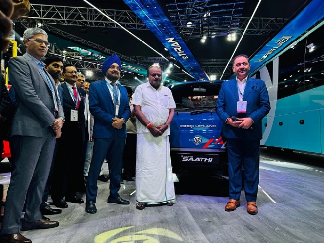 Ashok Leyland Intros Premium Entry-Level LCV SAATHI At Bharat Mobility Global Expo 2025