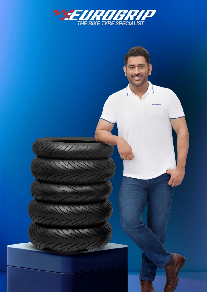 Eurogrip Tyres Signs M S Dhoni As The Brand Ambassador