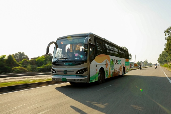 NueGo Flags Off E-K2K Electric Bus Expedition