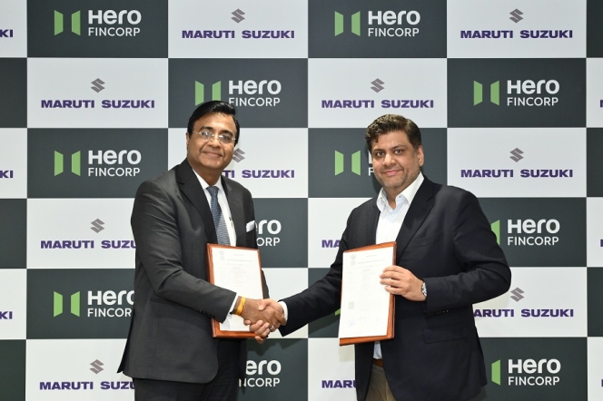 Maruti Suzuki India Partners Hero FinCorp For Retail Financing