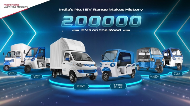 Mahindra Last Mile Mobility Surpasses 200,000 EV Milestone