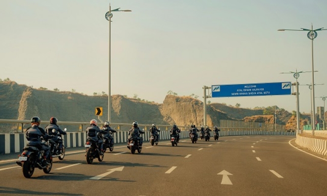 Indian Navy And Jawa Yezdi Motorcycles Conclude Maiden Bike Rally On Atal Setu