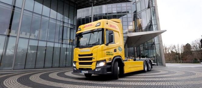 Scania And DHL Collaborate For Electric Truck With Fuel-Powered Range Extender