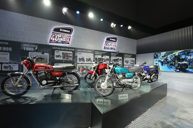 Yamaha showcases 40 years of performance motorcycling legacy in India